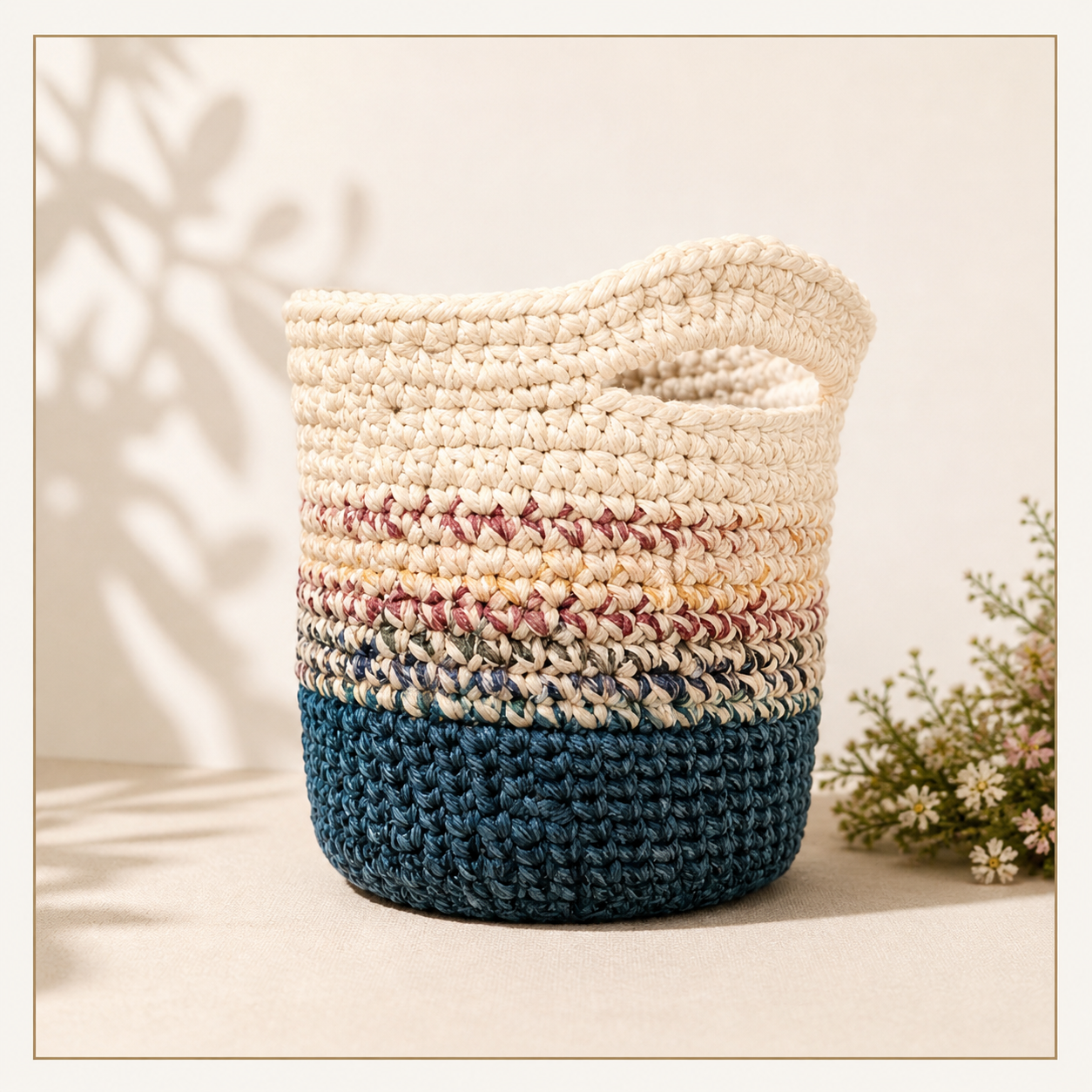 The Sweetgrass Basket | Handmade Crochet Storage & Planter