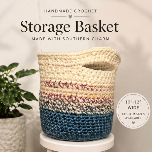The Sweetgrass Basket | Handmade Crochet Storage & Planter