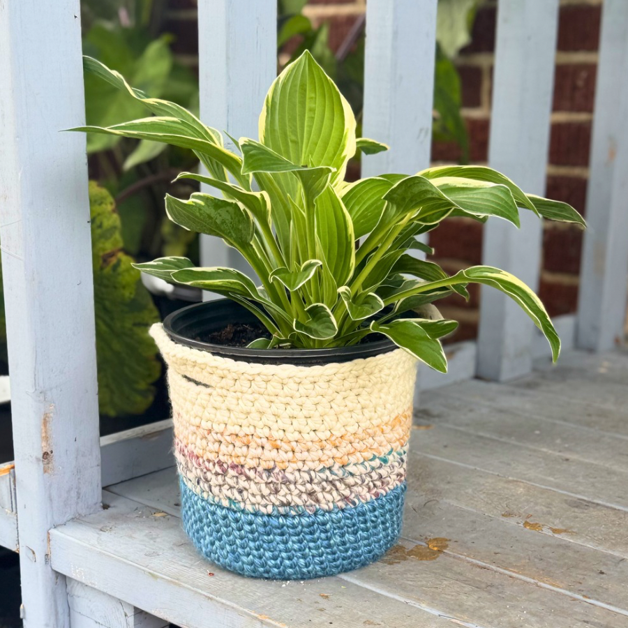 🧺 The Sweetgrass Basket | Handmade Crochet Storage & Planter